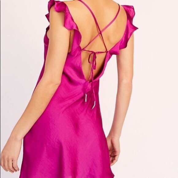 Intimately Free People • Pink/Purple WHAT I WANT Slip Dress Rare - Picture 2 of 8